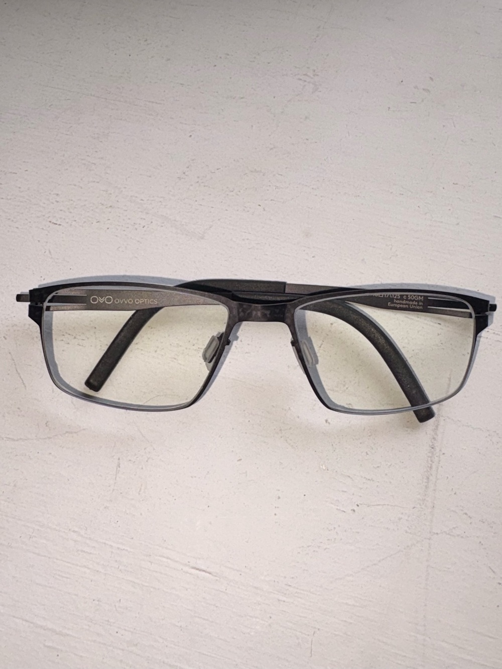 OVVO Optics 3865 Junior Eyeglasses 48-17-125 Black Pattern Matte Glasses 50GM